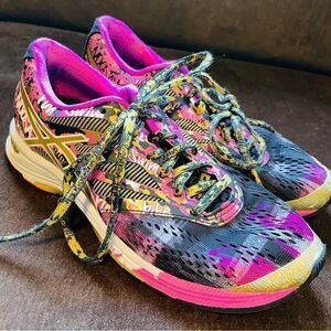 XLNT ASICS GEL-NOOSA TRI 10 Black Gold Pink 6.5 US